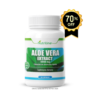 Aloe vera cápsulas para digestión saludable Nutriline Panamá