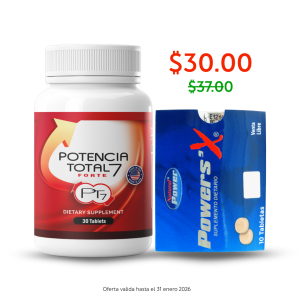 Kit Salud Masculina PowersX + Pt7 Forte